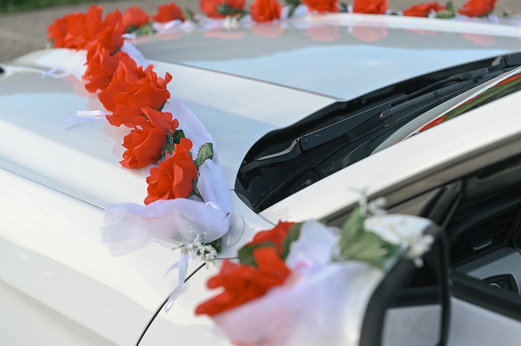 Hochzeit-Auto-Ford-Mustang